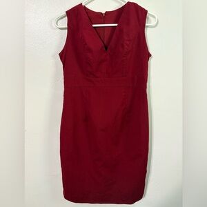 Elegant Red Sleeveless Dress